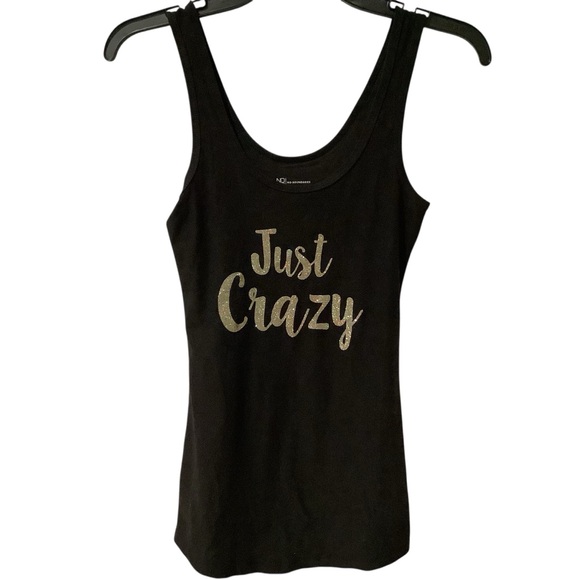 No Boundaries Black Tank Top with Gold Lettering - Picture 4 of 6
